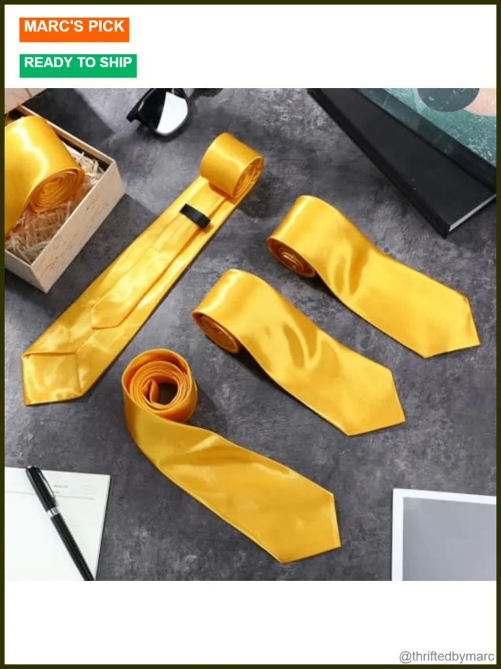 Set of 24 Solid Satin Neckties for Business Formal Wedding